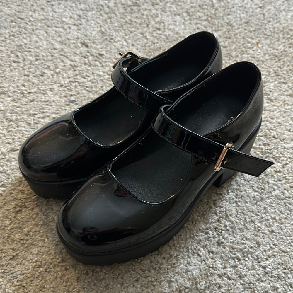 Tira Black Mary Jane Shoes 'Patent Edition’ by the brand ‘Koi Footwear’